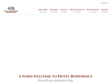 Tablet Screenshot of hotel-bodenhaus.ch